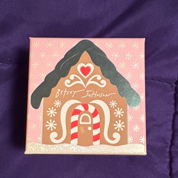 Betsey Johnson Jewelry - New in Box Betsey Johnson Gingerbread Rhinestone Earrings